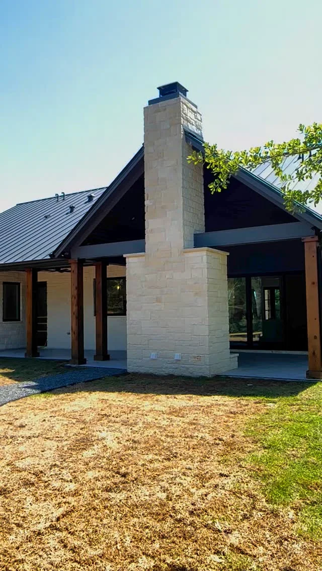A finished Tredway custom home exterior in the Bryan and College Station area