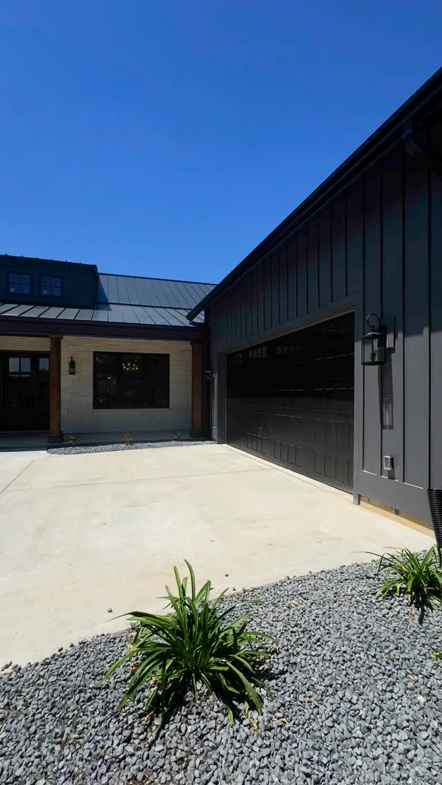 A finished Tredway custom home exterior in the Bryan and College Station area